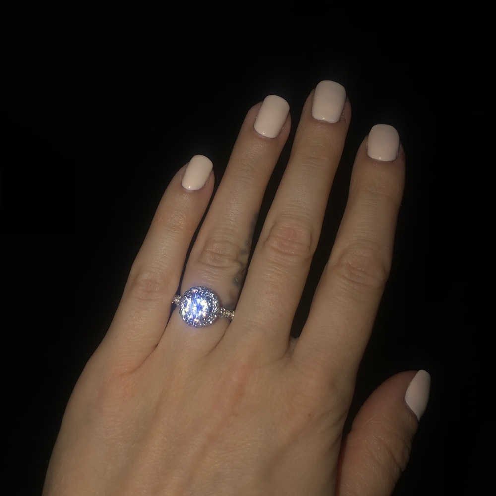 Platinum Tacori “Royal T” Engagement Ring